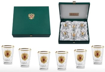 Набор стопок для водки «GOLD RUSSIA»