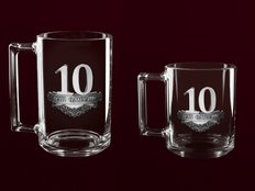 Кружки чайные на оловянную свадьбу "10 ЛЕТ ВМЕСТЕ"