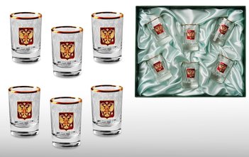 Набор стопок для водки «ОФИЦИАЛЬНЫЙ ПРИЁМ-2»