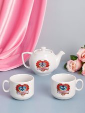 Подарочный чайный сервиз "С Годовщиной свадьбы"