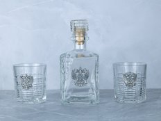 Набор стаканов для виски со штофом «РОССИЙСКАЯ ИМПЕРИЯ»