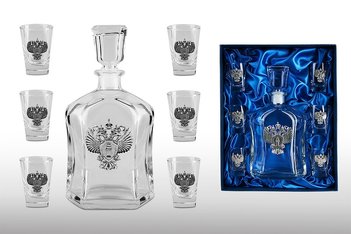 Набор для водки со штофом «ПРОКУРАТУРА»