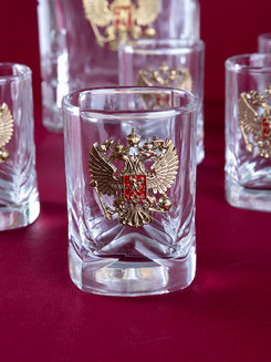 Набор для водки со штофом ЗОЛОТО РОССИЙСКОЙ ИМПЕРИИ