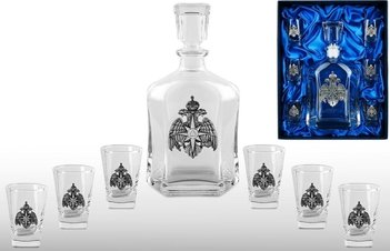 Набор для водки со штофом «МЧС»