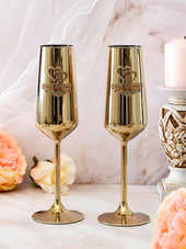 Фужеры для шампанского Медная свадьба 7 лет