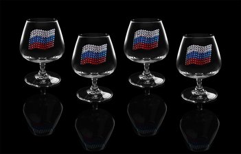 Набор бокалов для коньяка «ТРИКОЛОР»