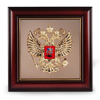 Подарочная настенное панно «ДВУГЛАВЫЙ ОРЕЛ» 30 х 30 см.