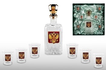 Набор для водки со штофом «ОФИЦИАЛЬНЫЙ ПРИЁМ»