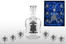 Набор для водки со штофом «ПОЛИЦИЯ»