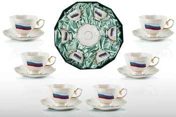 Чайный сервиз «ТРИКОЛОР»