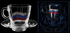 Подарочная чайная пара «ФЛАГ РОССИИ»