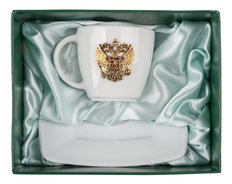 Чайная пара фарфоровая «ВЕЛИКАЯ ДЕРЖАВА»