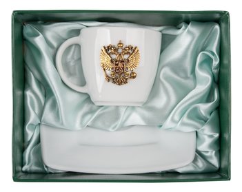 Чайная пара фарфоровая «ВЕЛИКАЯ ДЕРЖАВА»