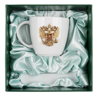 Кофейная пара фарфоровая «ВЕЛИКАЯ ДЕРЖАВА»