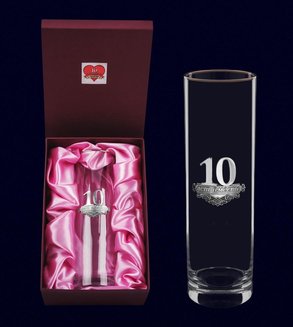Ваза "10 ЛЕТ ВМЕСТЕ"