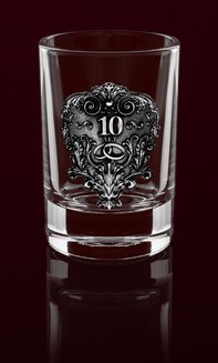 "СВАДЬБА 10" подарочный набор водочных стопок