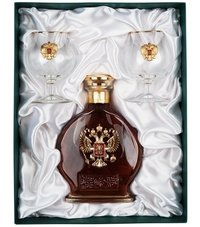 Подарочный набор под бутылку коньяка За РОССИЮ!